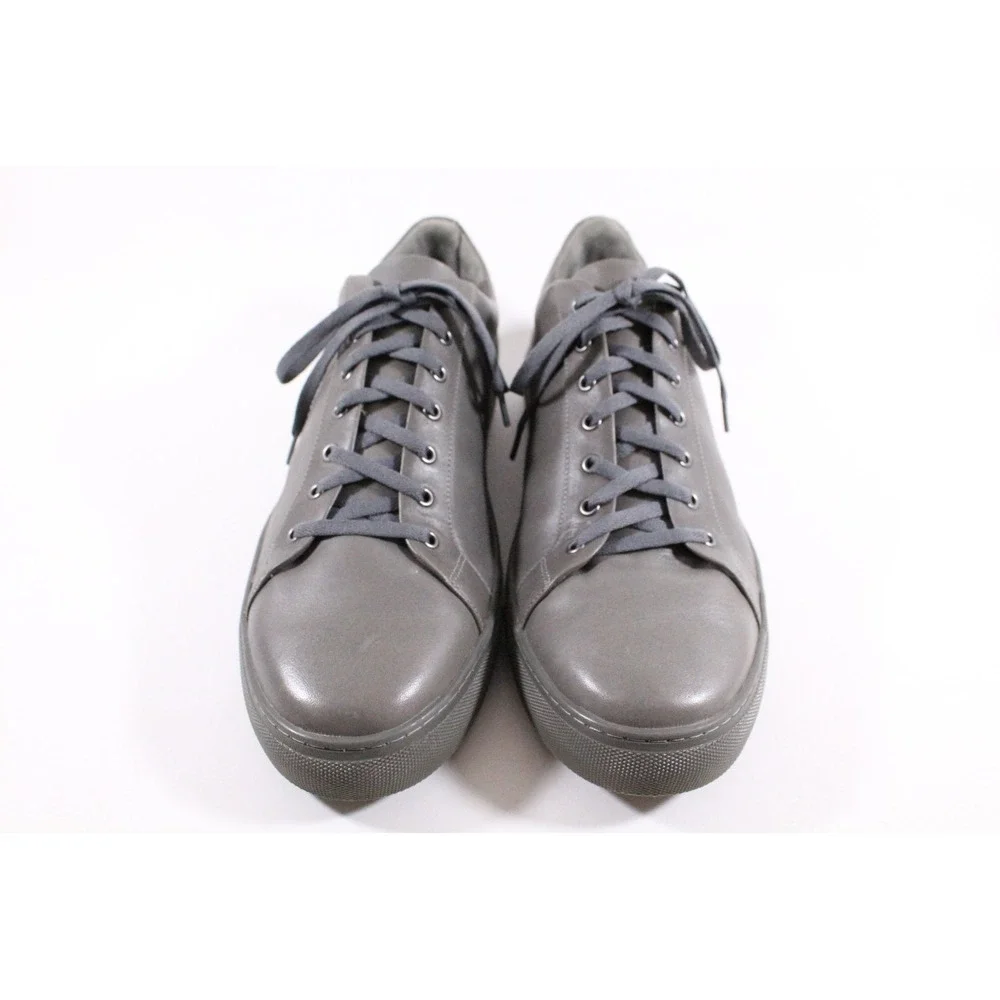 THURSDAY Boot Company Premier Low Top Sneaker Mens 16 Gray Leather Lace‎ Up